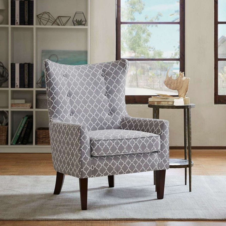 Chairs * | Madison Park Carissa Shelter Wing Chair