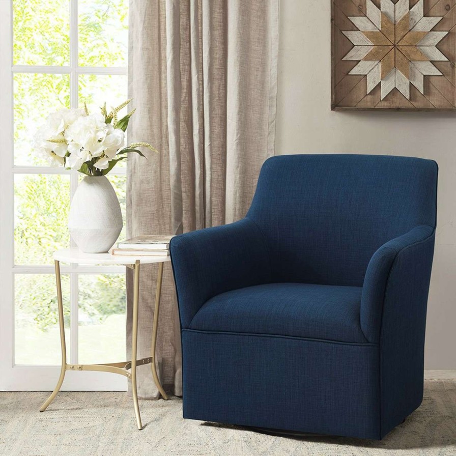 Chairs * | Madison Park Augustine Swivel Glider Chair