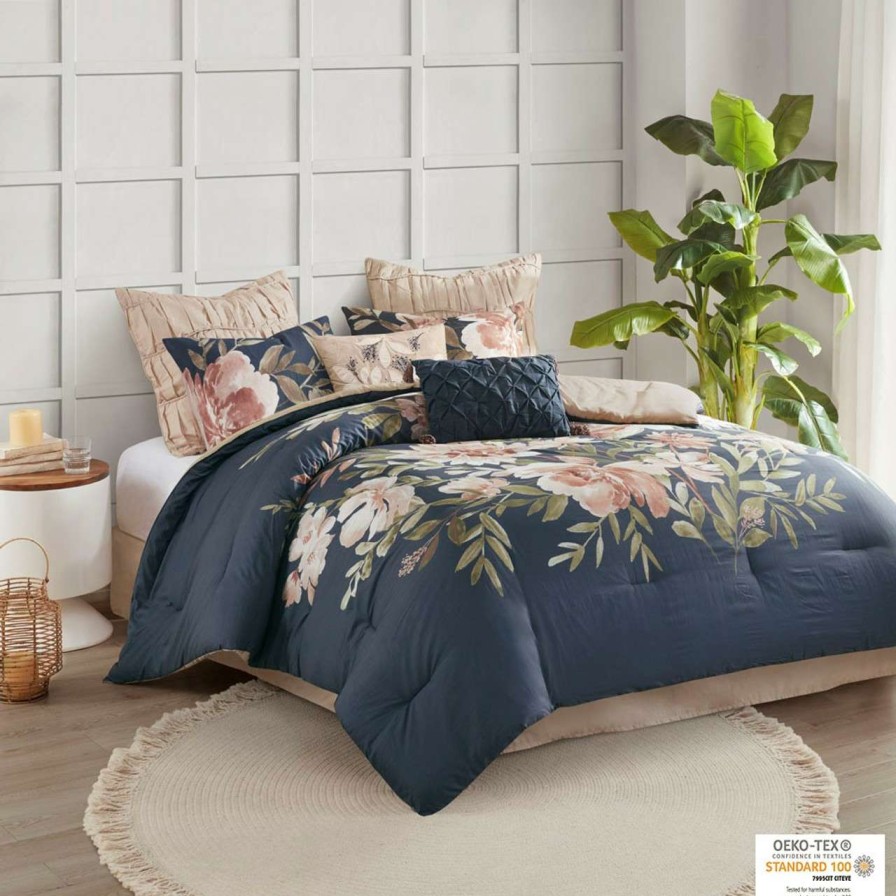 Bedding * | Madison Park Camillia 8 Piece Cotton Comforter Set