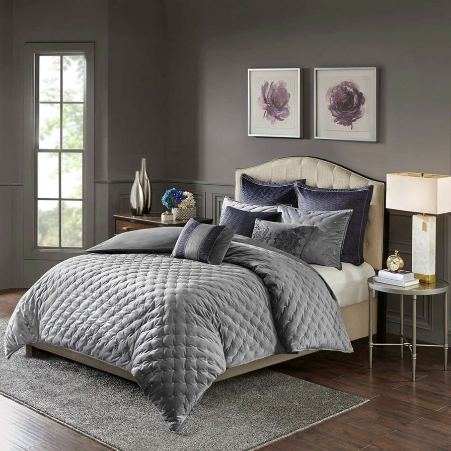 Bedding * | Madison Park Signature Sophisticate Velvet Comforter Set