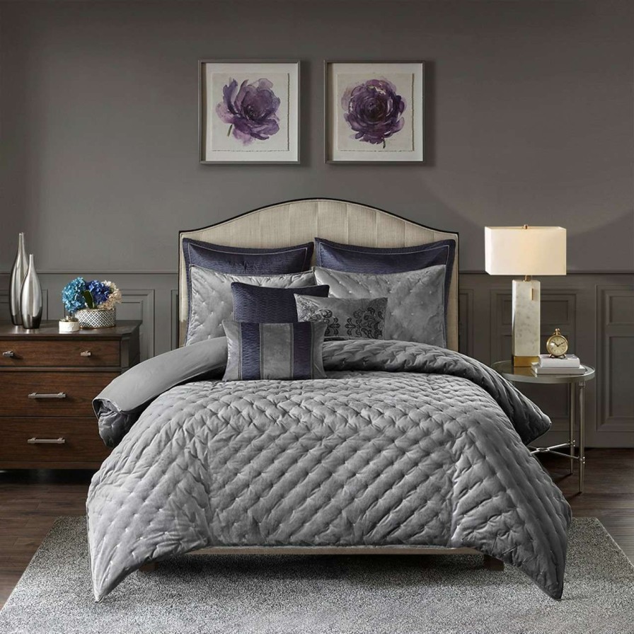 Bedding * | Madison Park Signature Sophisticate Velvet Comforter Set