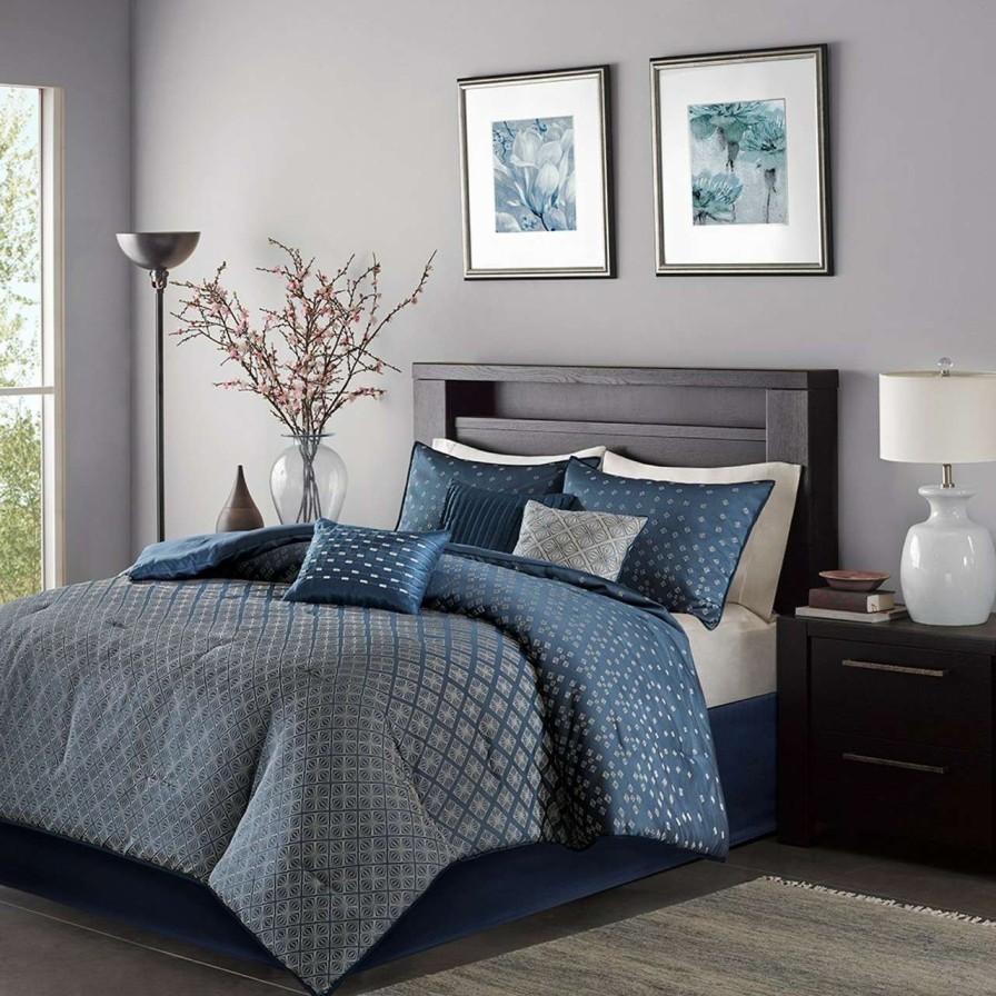 Bedding * | Madison Park Essentials Biloxi 7 Piece Comforter Set