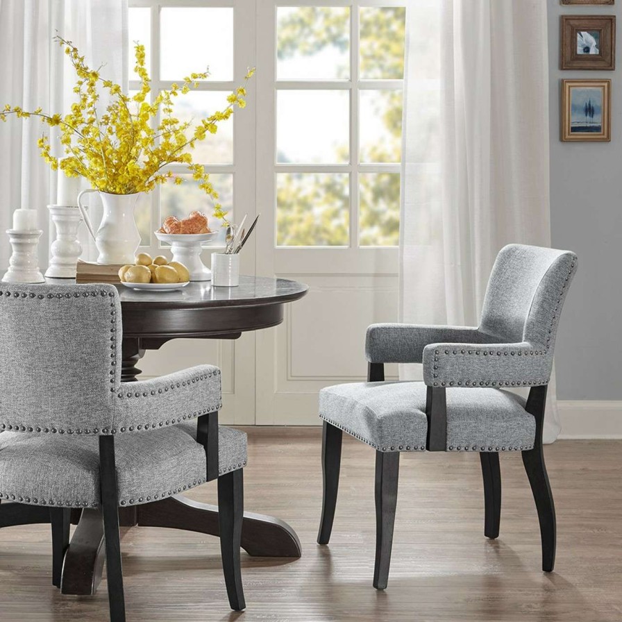 Dining Chairs * | Madison Park Dawson Arm Dining Chair