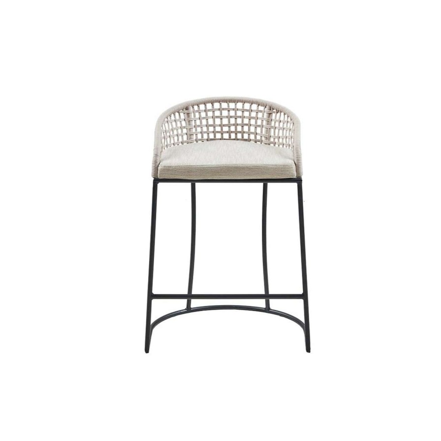 Dining Chairs * | Madison Park Hermosa Woven Counter Stool 25 Natural