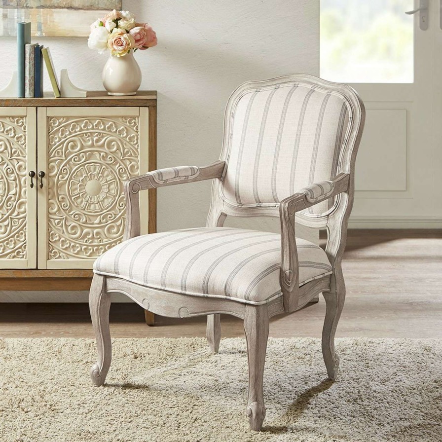 Chairs * | Madison Park Monroe Camel Back Exposed Wood Chair