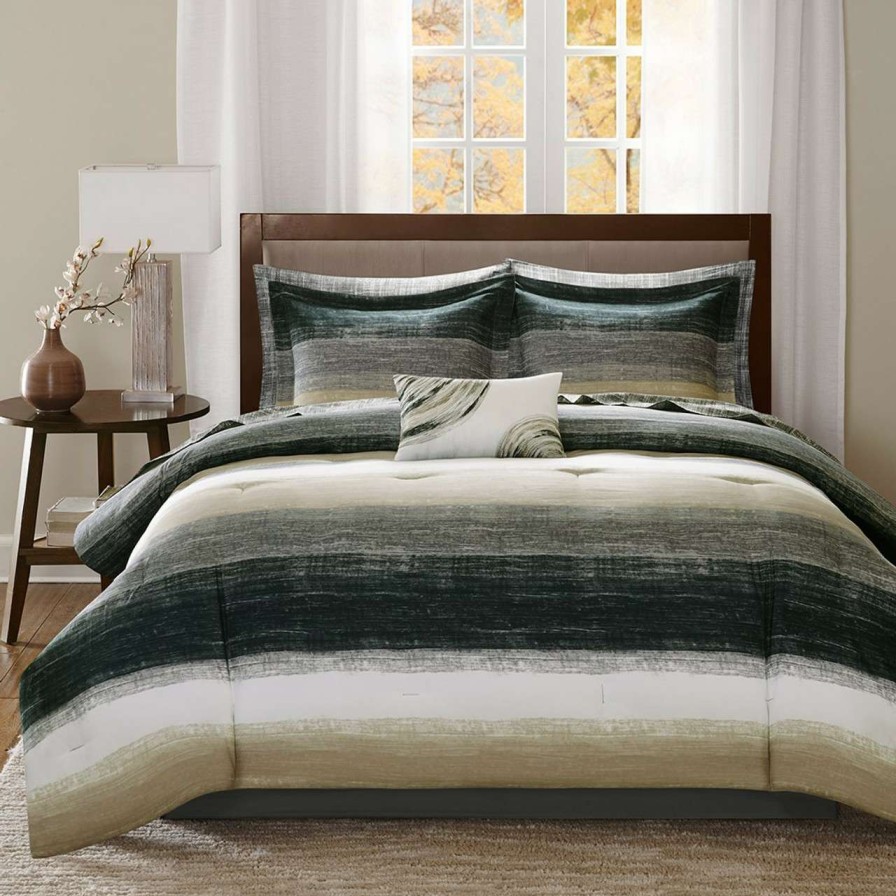 Bedding * | Madison Park Essentials Saben Complete Comforter And Cotton Sheet Set