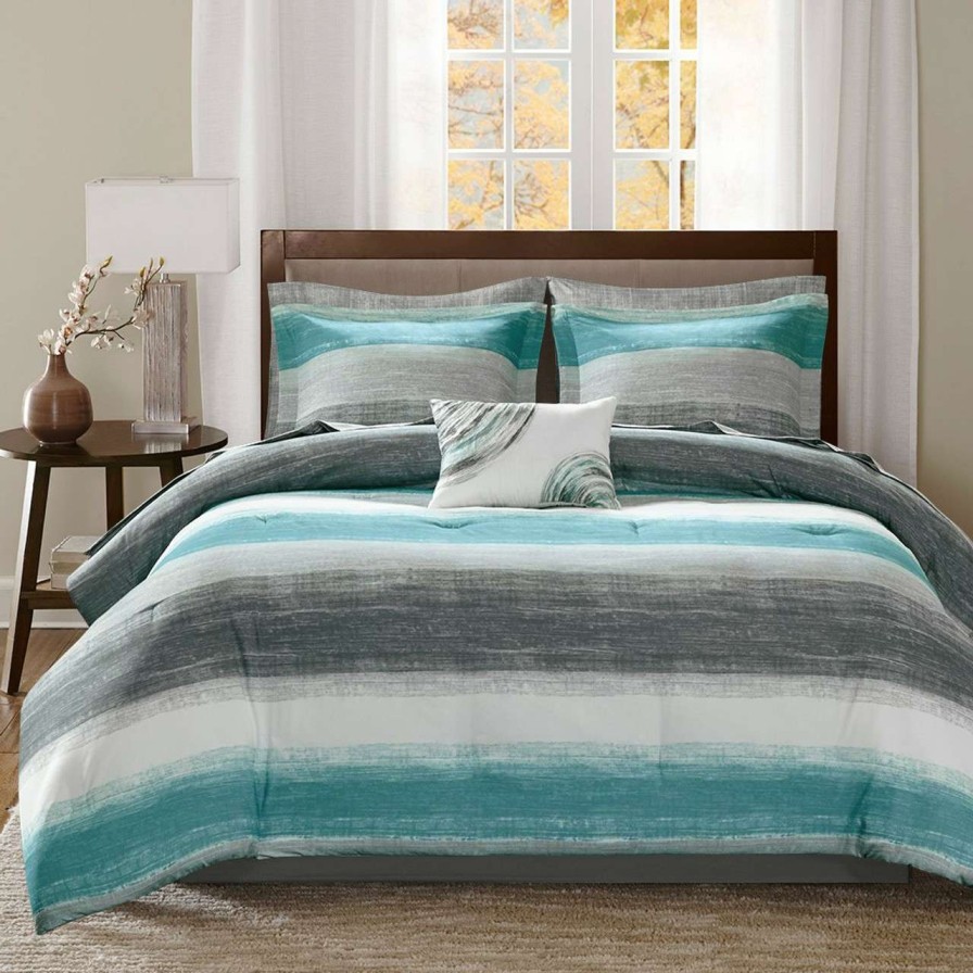 Bedding * | Madison Park Essentials Saben Complete Comforter And Cotton Sheet Set