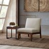 Chairs * | Madison Park Kari Slant Back Wood Accent Chair