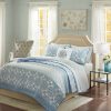 Bedding * | Madison Park Essentials Sybil Complete Reversible Coverlet And Cotton Sheet Set