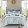 Bedding * | Madison Park Isla 8 Piece Cotton Printed Reversible Comforter Set