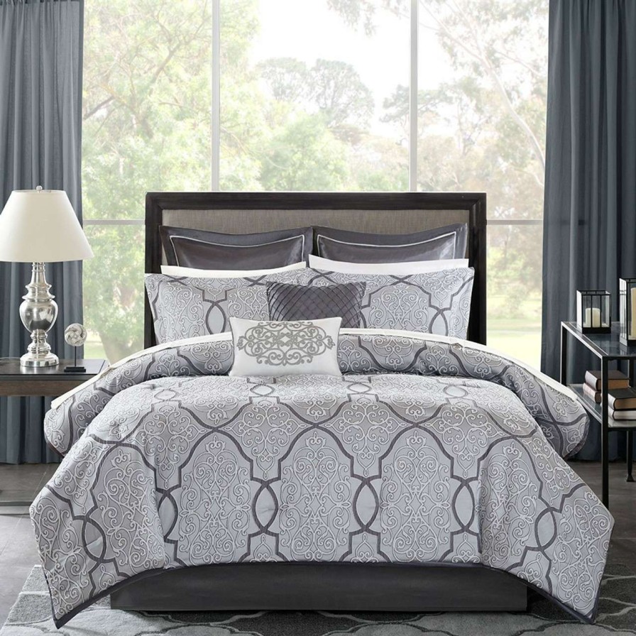 Bedding * | Madison Park Lavine 12 Piece Complete Bed Set