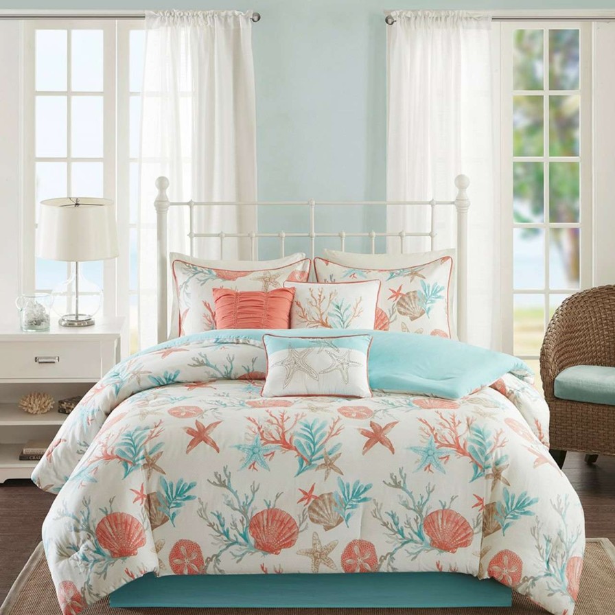 Bedding * | Madison Park Pebble Beach 7 Piece Comforter Set