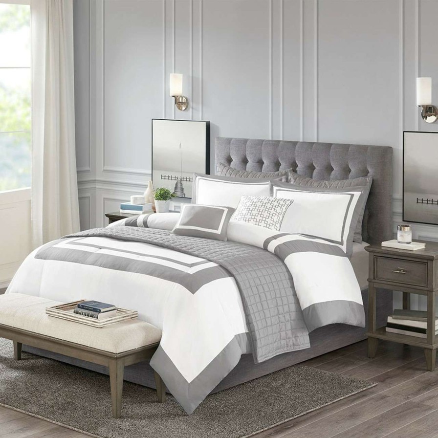 Bedding * | Madison Park Heritage 8 Piece Comforter And Coverlet Set