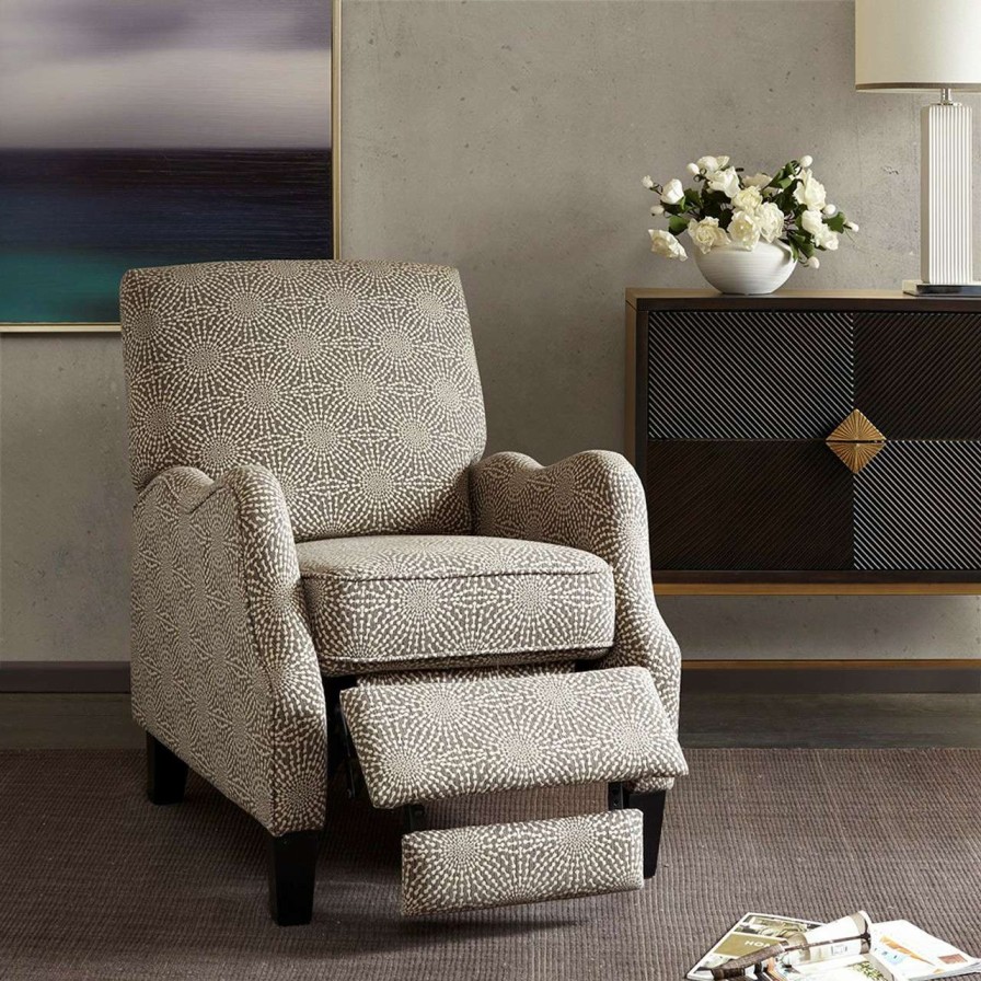 Chairs * | Madison Park Hoffman Push Back Recliner