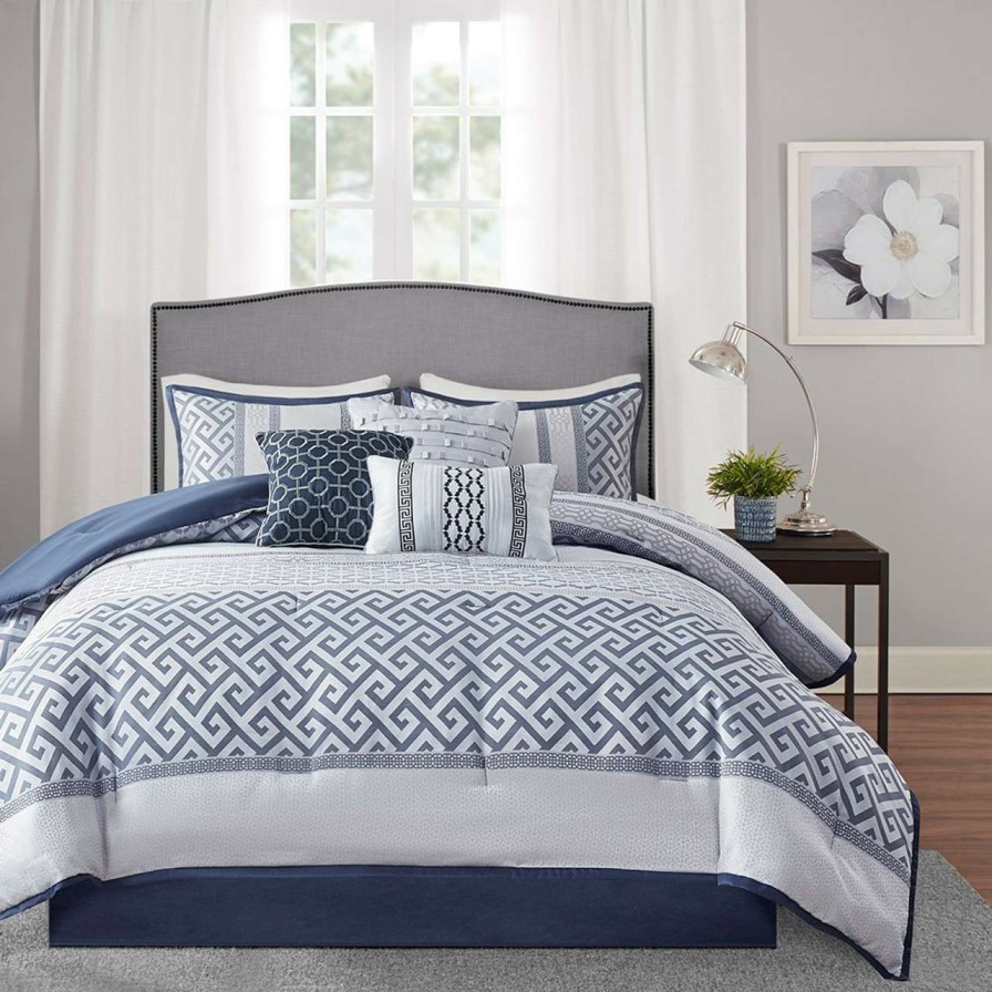 Bedding * | Madison Park Bennett 7 Piece Jacquard Comforter Set