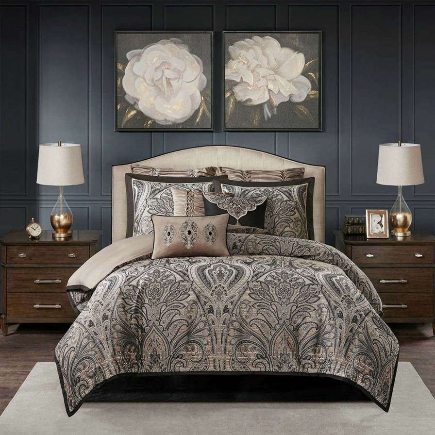 Bedding * | Madison Park Signature Grandover Jacquard Comforter Set