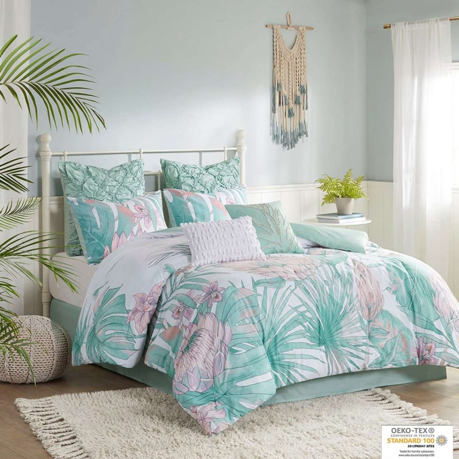 Bedding * | Madison Park Keilani 8 Piece Cotton Printed Comforter Set