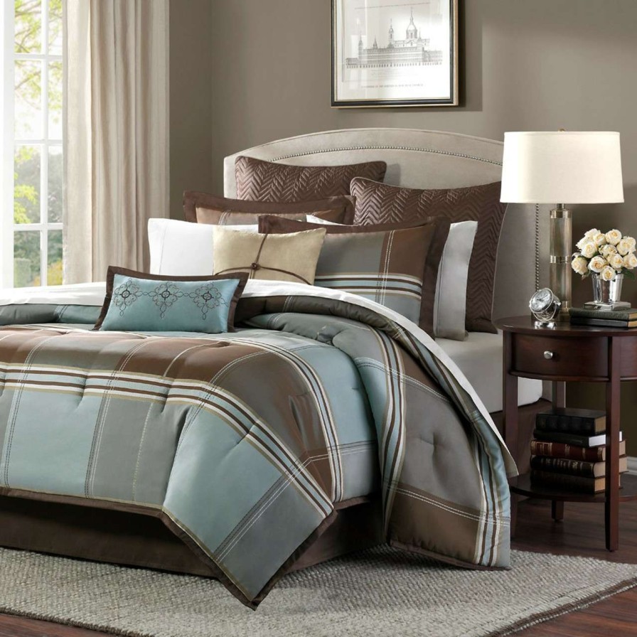 Bedding * | Madison Park Lincoln Square 8 Piece Comforter Set