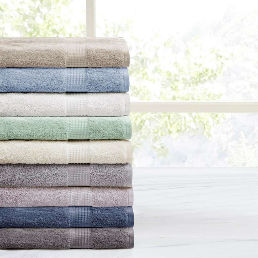 Home Decor * | Madison Park Signature Organic 6 Piece Cotton Towel Set