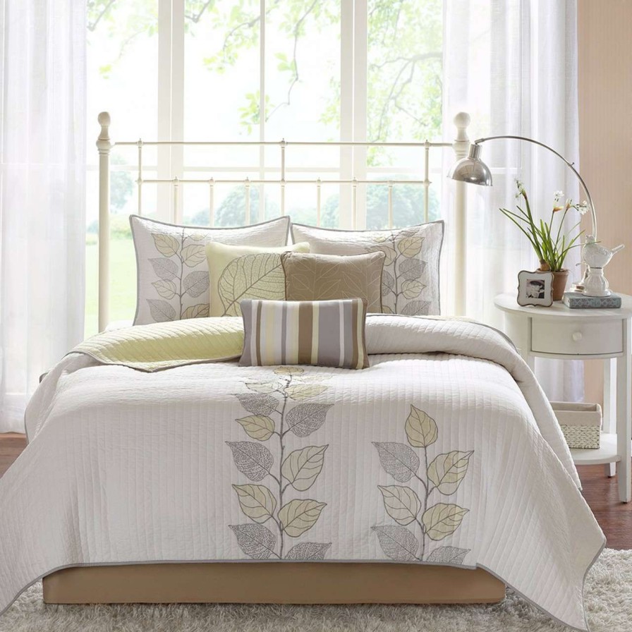 Bedding * | Madison Park Caelie 6 Piece Reversible Coverlet Set