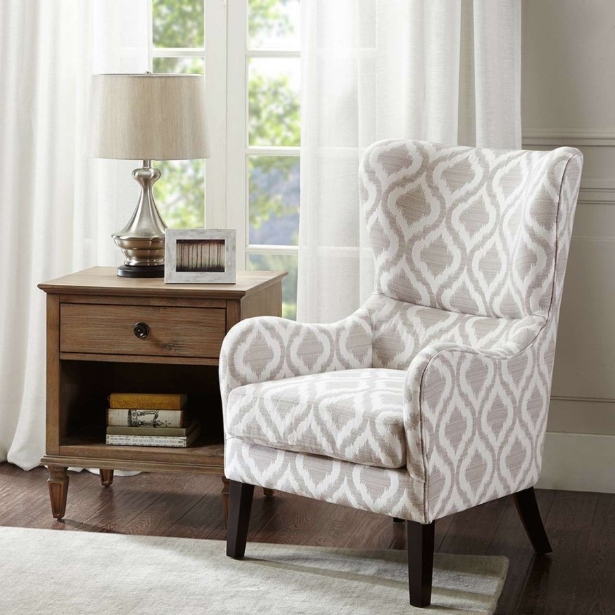 Chairs * | Madison Park Arianna Swoop Wing Chair