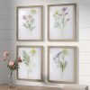 Home Decor * | Madison Park Blooming Traces Floral Uv Printed Shadowbox 4 Piece Wall Art Set