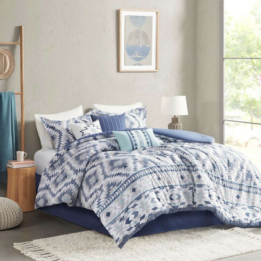 Bedding * | Madison Park Harding 7 Piece Cotton Comforter Set