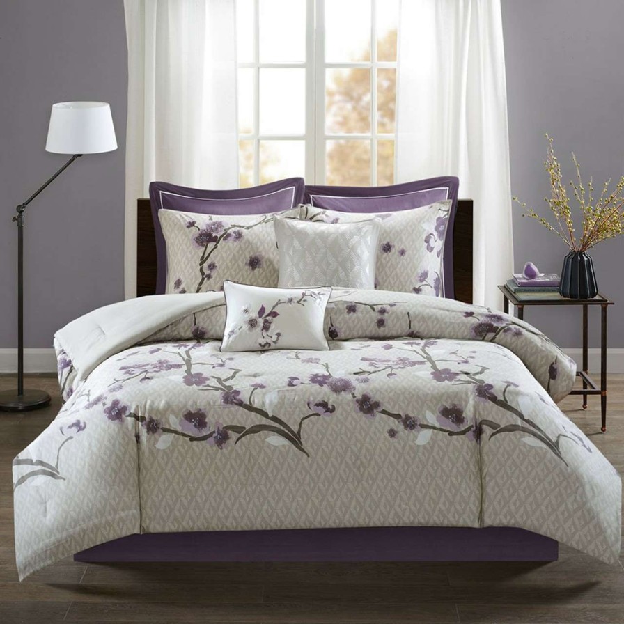 Bedding * | Madison Park Essentials Holly 8 Piece Cotton Comforter Set