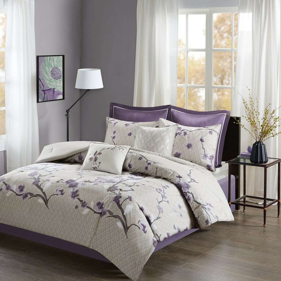 Bedding * | Madison Park Essentials Holly 8 Piece Cotton Comforter Set