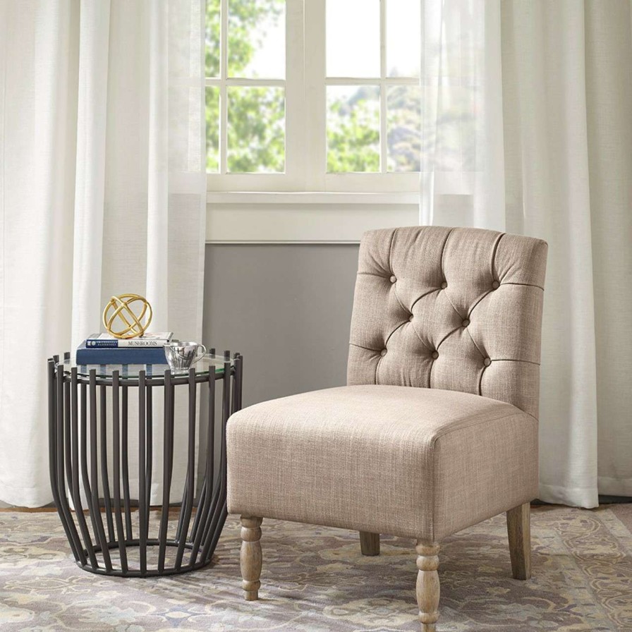 Chairs * | Madison Park Lola Tufted Armless Chair