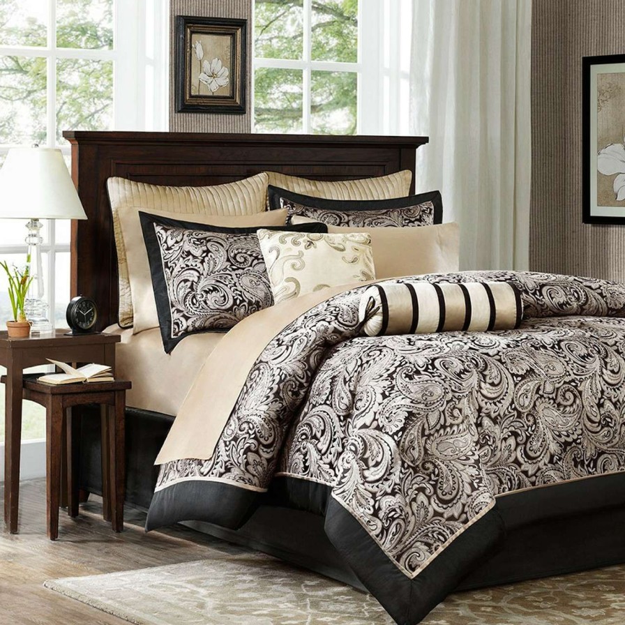 Bedding * | Madison Park Aubrey 12 Piece Complete Bed Set