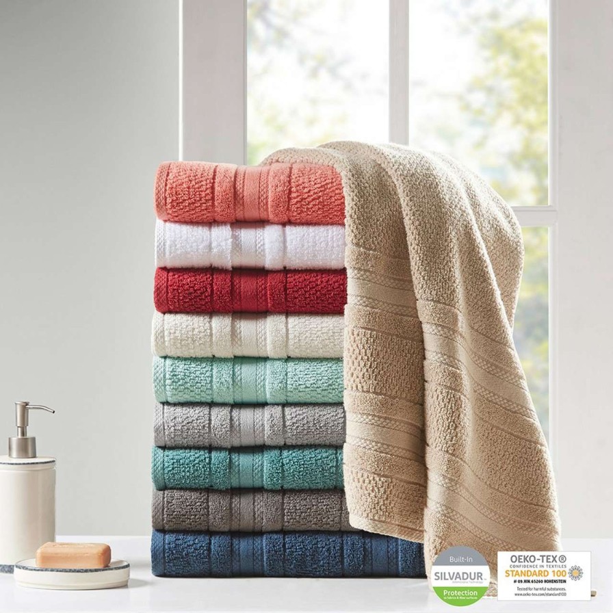 Home Decor * | Madison Park Adrien Super Soft 6 Piece Cotton Towel Set