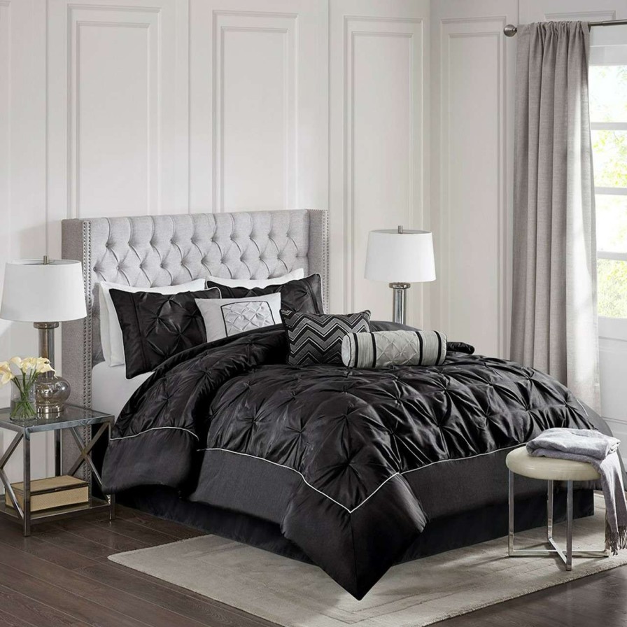 Bedding * | Madison Park Laurel 7 Piece Tufted Comforter Set