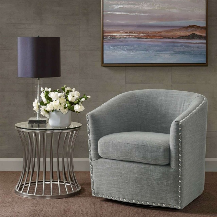 Chairs * | Madison Park Tyler Swivel Chair