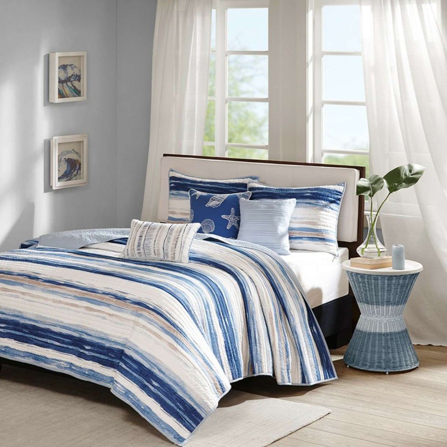 Bedding * | Madison Park Marina 6 Piece Quilted Coverlet Set