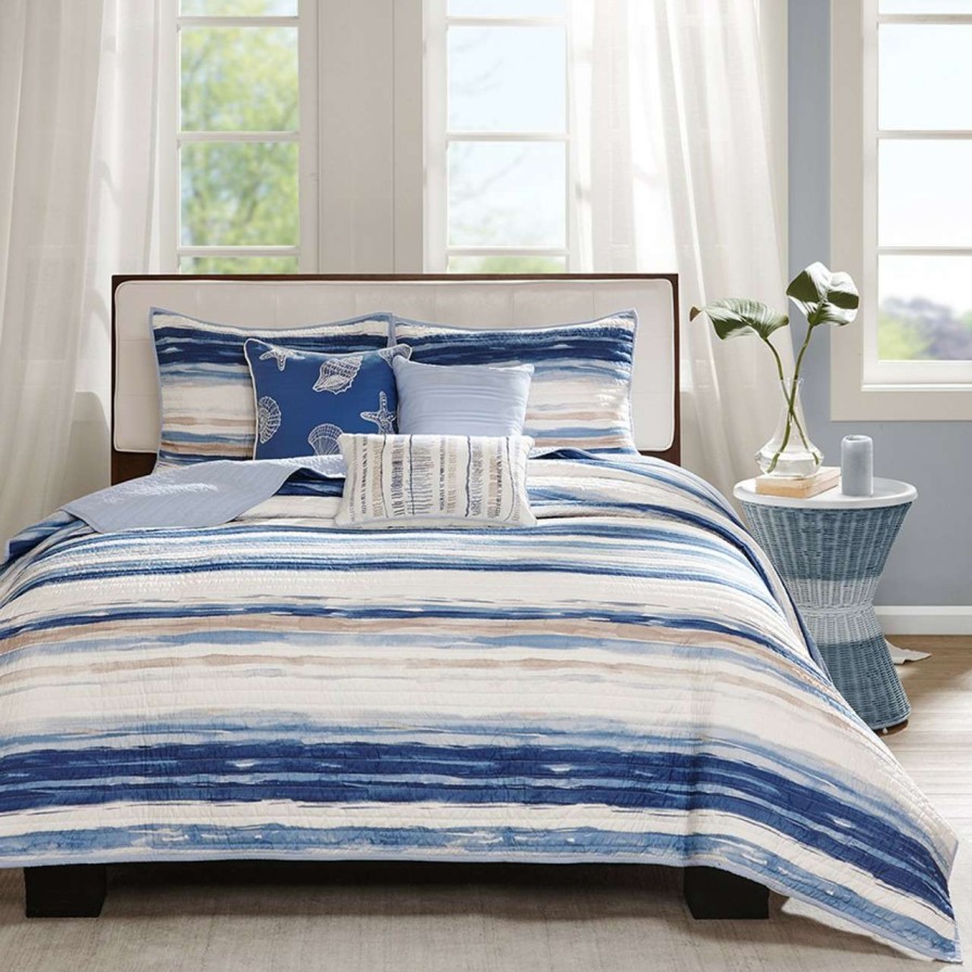 Bedding * | Madison Park Marina 6 Piece Quilted Coverlet Set