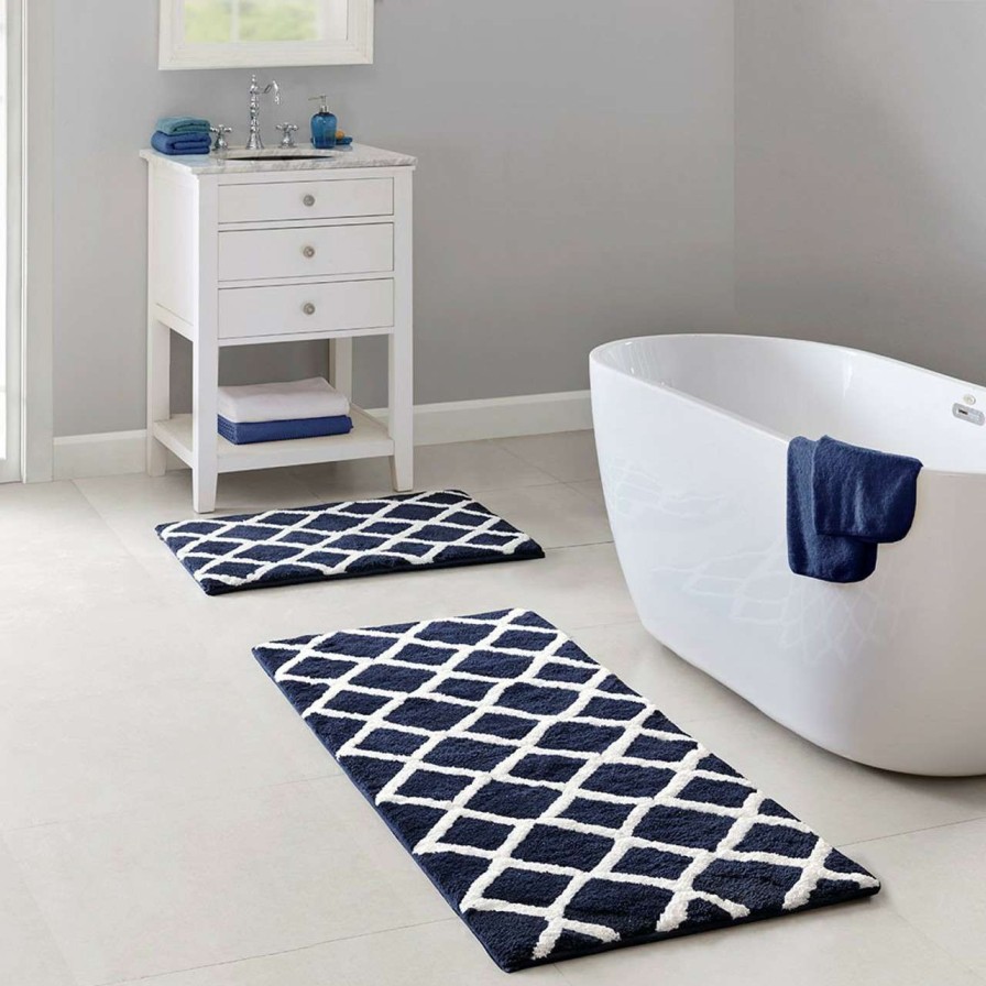 Home Decor * | Madison Park Bittman Reversible High Pile Tufted Bath Rug