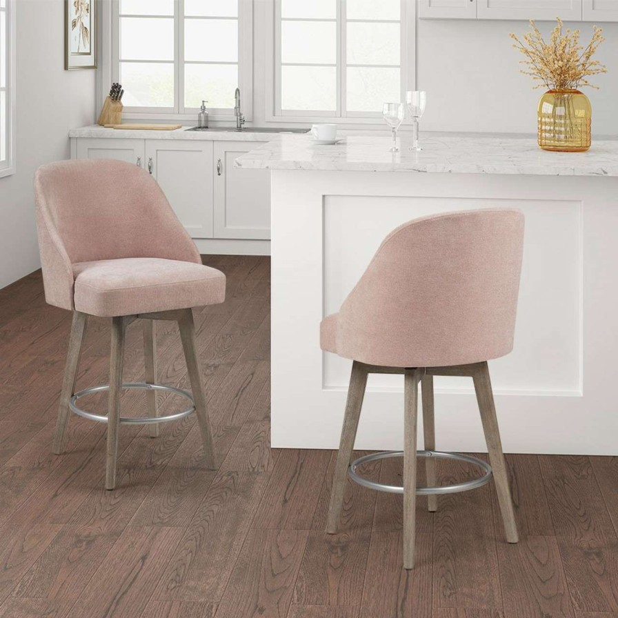 Dining Chairs * | Madison Park Pearce Counter Stool With Swivel Seat