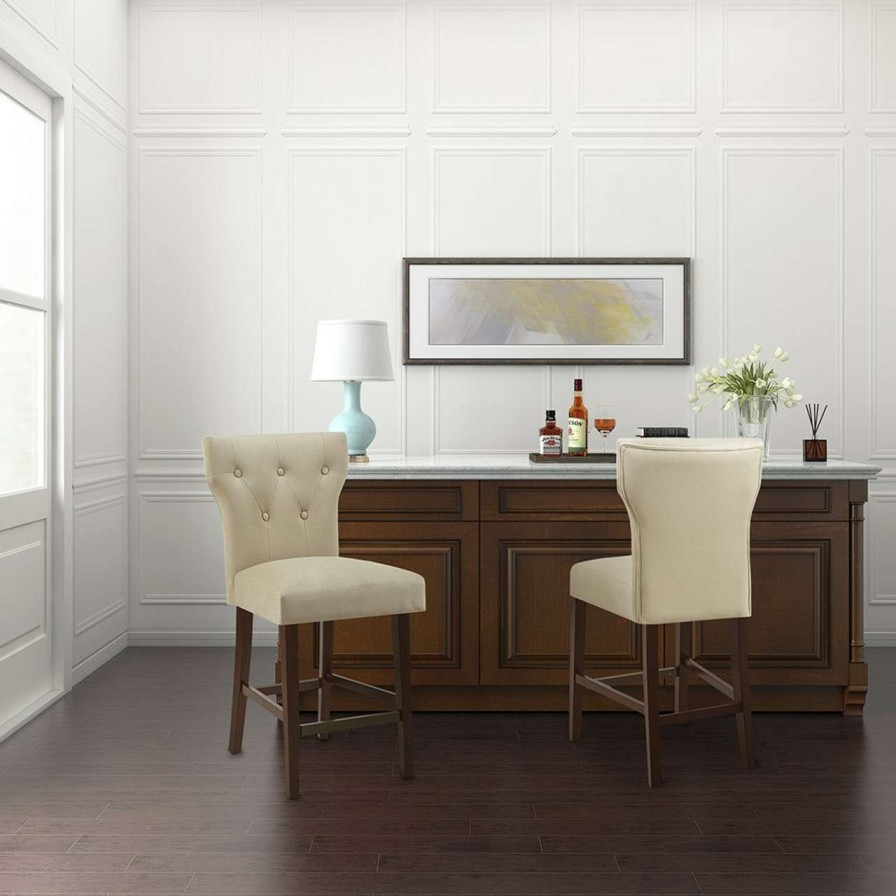 Dining Chairs * | Madison Park Avila Tufted Back Counter Stool