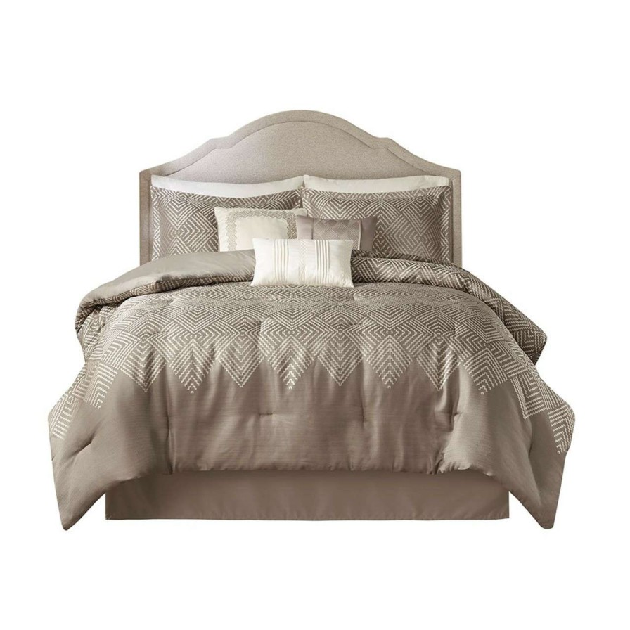 Bedding * | Madison Park Interval 7 Piece Jacquard Comforter Set